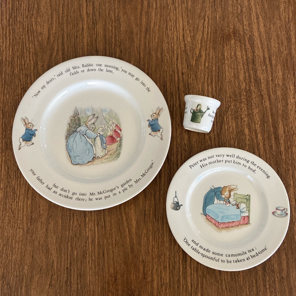 Wedgewood Peter Rabbit 3 piece toddler set
